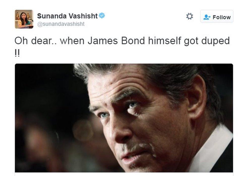 Oh dear.. when James Bond himself got duped !!