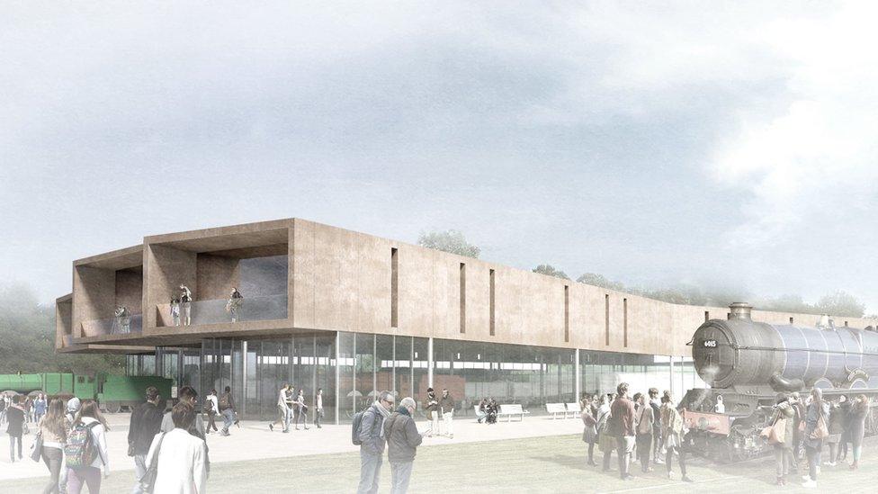 Artist's impression of the museum building