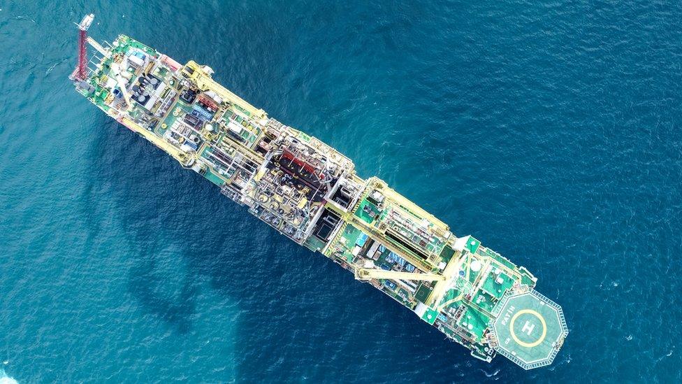 Turkey's drilling vessel Fatih sails through Bosphorus as she leaves for the Black Sea in Istanbul, Turkey May 29, 2020