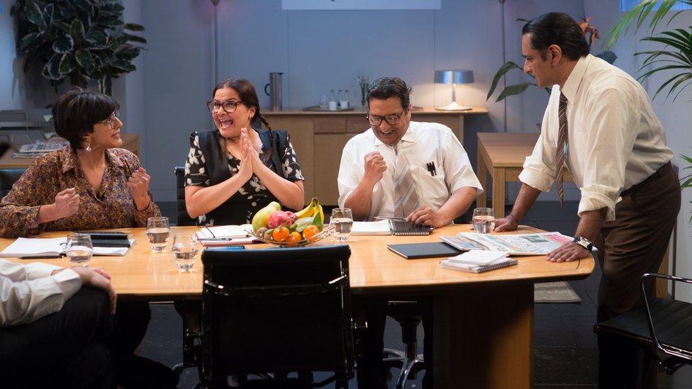 Meera Syal, Nina Wadia , Kulvinder Ghir and Sanjeev Bhaskar