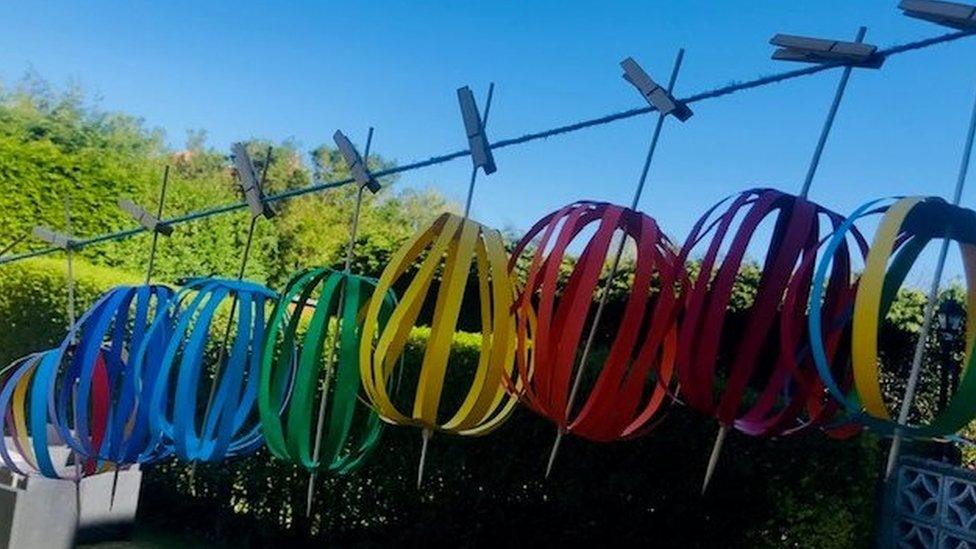 Rainbow lanterns