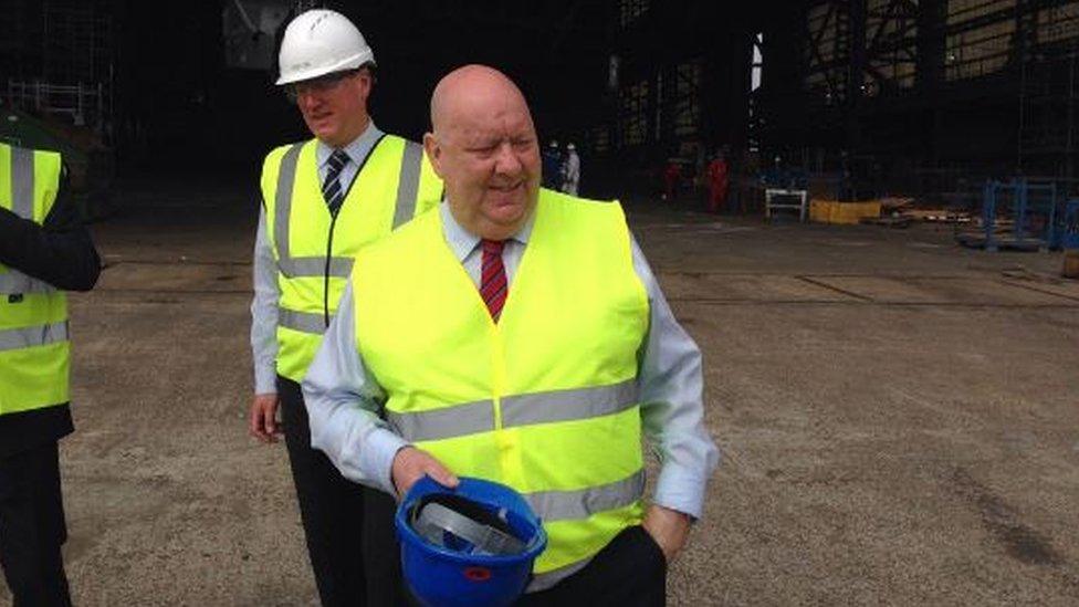 Joe Anderson at Camell Laird shipyard