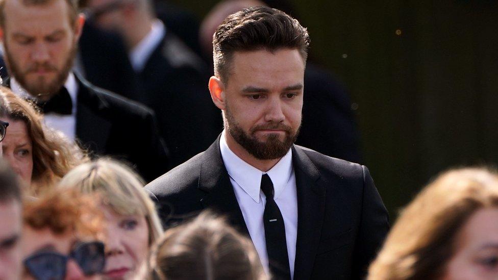 One Direction singer Liam Payne attends Tom Parker's funeral