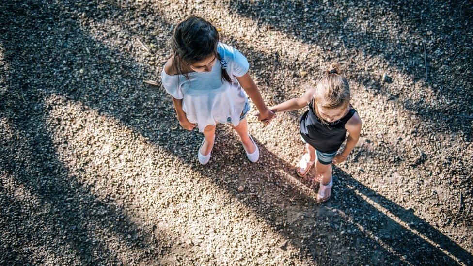 Girls in a playground