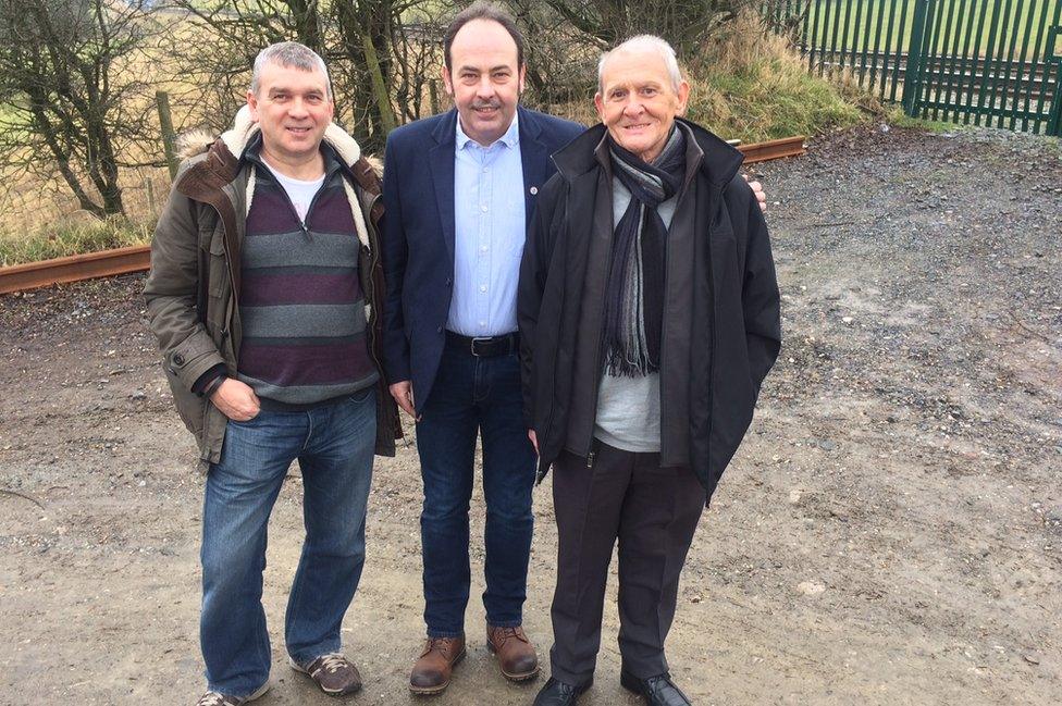 (Left to right) Iain Black, David Lewis and George Masson