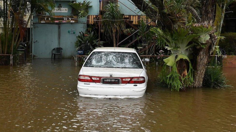 Floodwaters have inundated the New South Wales town of Lismore