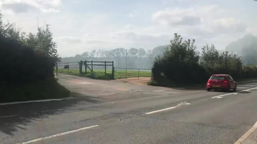 Lyme Regis park-and-ride field