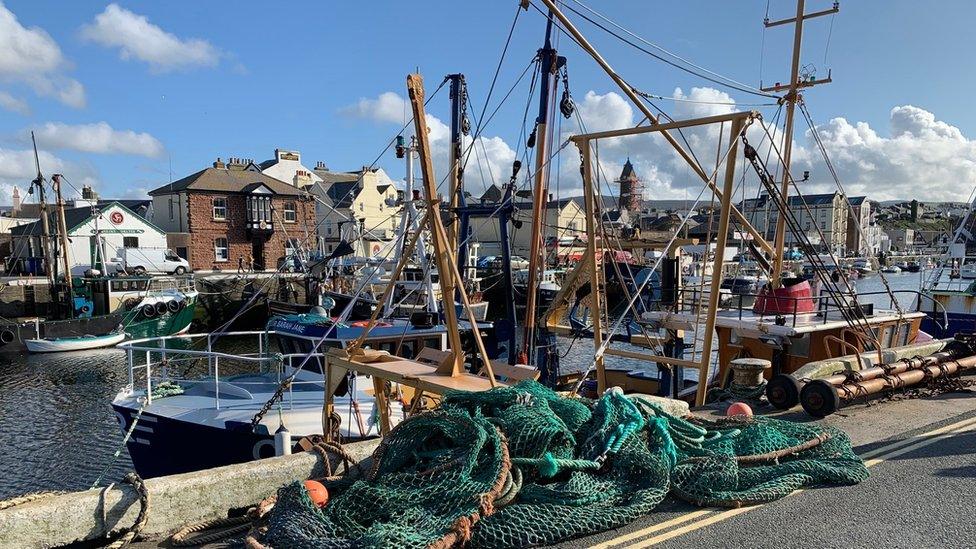 Fishing boat in Peel Harbour