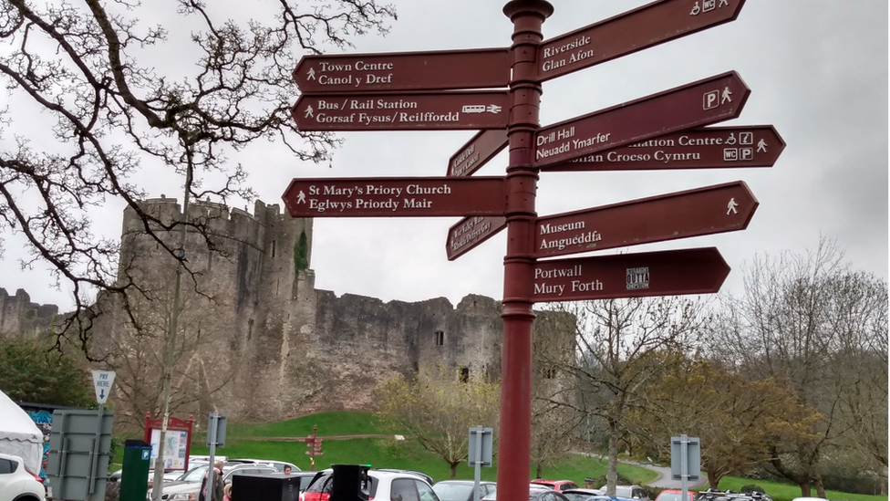 Street signs Monmouthshire