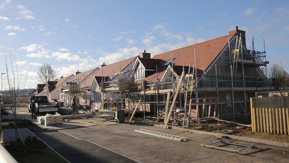 Homes being rebuilt