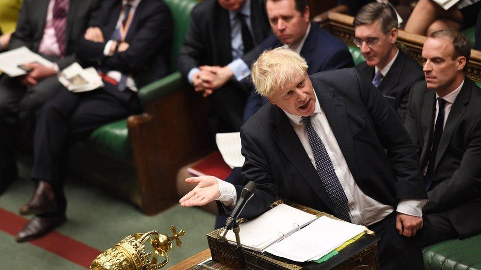 Boris Johnson in the Commons