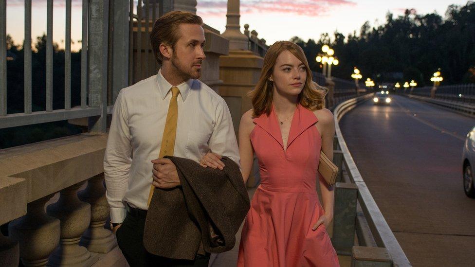 Ryan Gosling and Emma Stone in La La Land