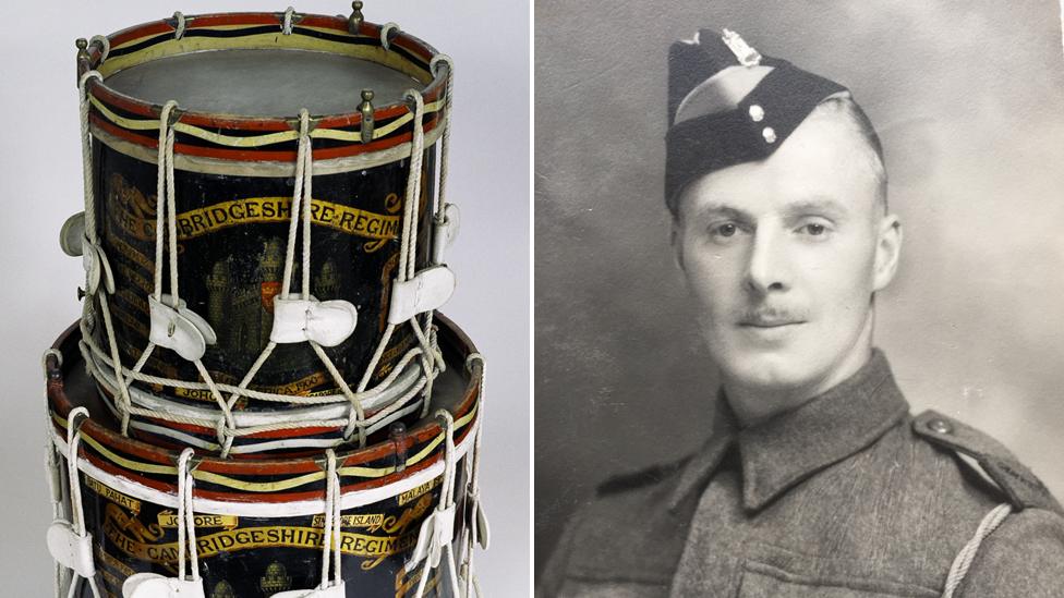 Cambridgeshire regimental drums/Ernest Morgan