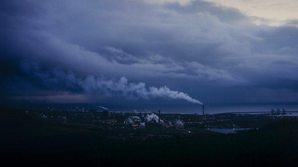 Port Talbot at night