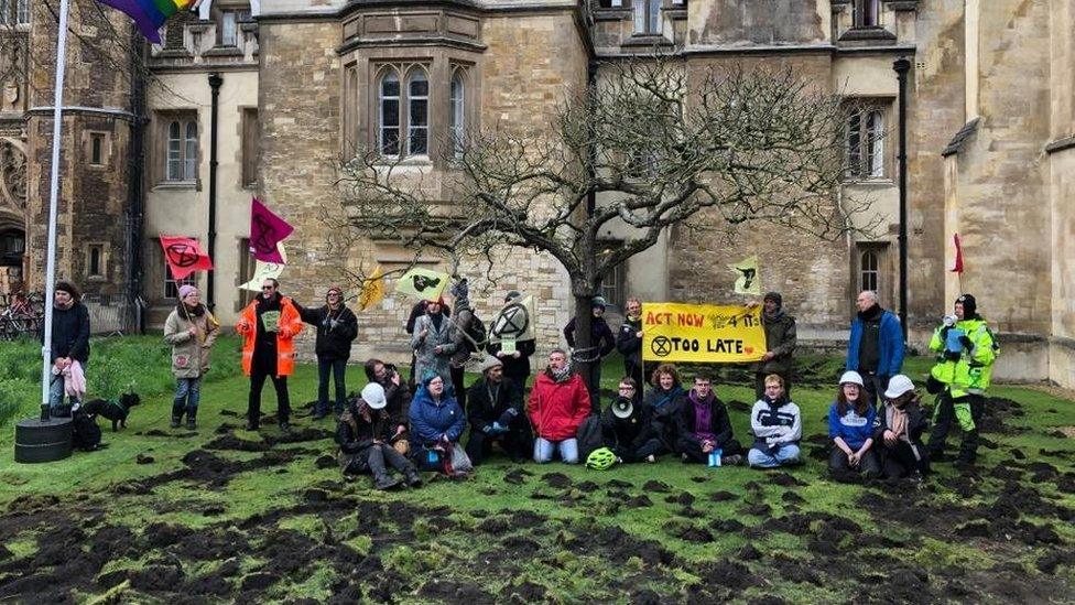 Extinction Rebellion at Trinity College