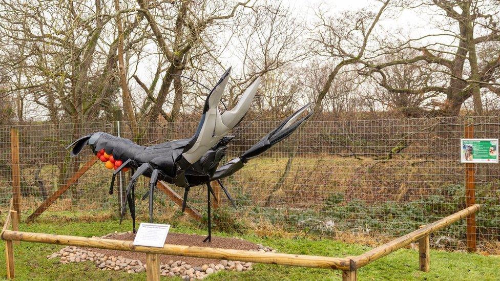 Crayfish sculpture