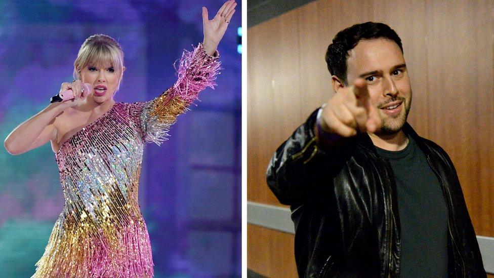 Taylor Swift and Scooter Braun