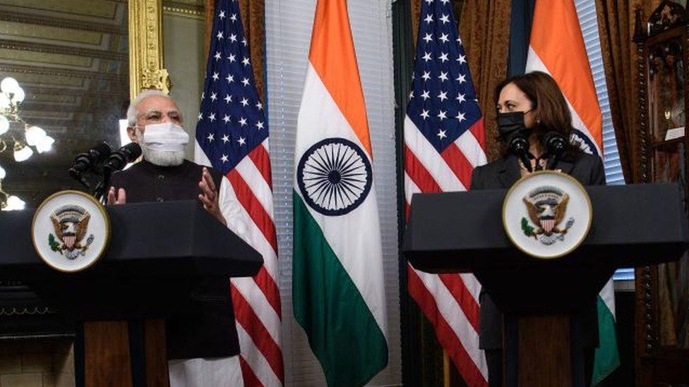 Modi and Harris joint presser