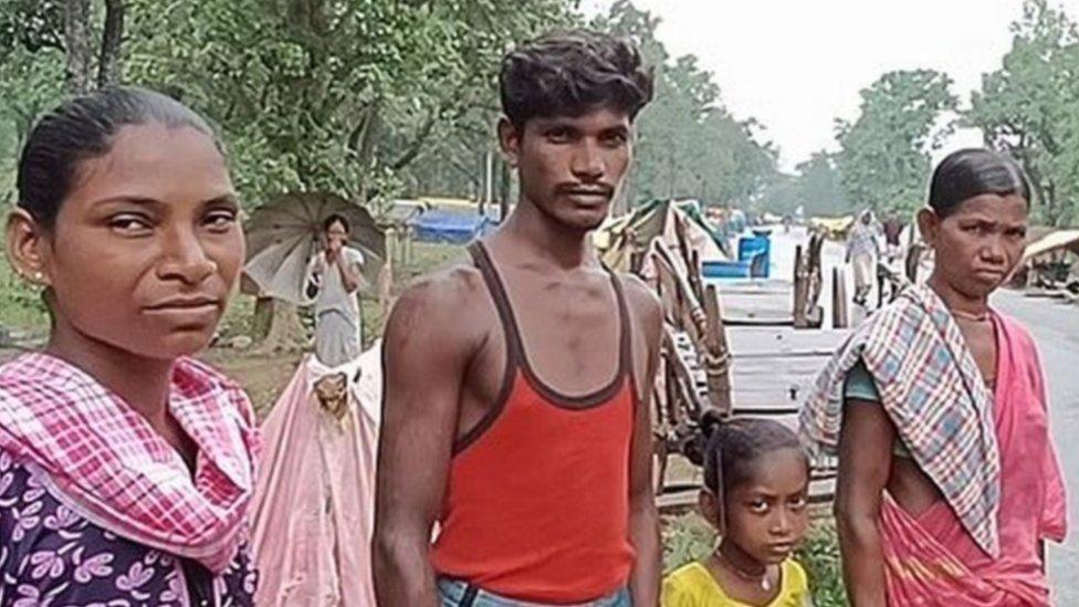 Residents of Somanpalli village