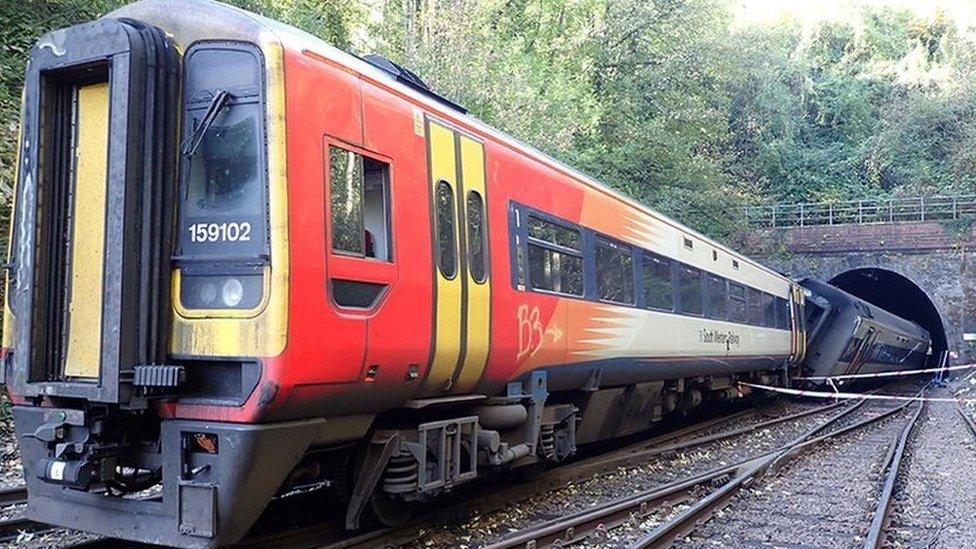 The train crash at the Flintshire Tunnel