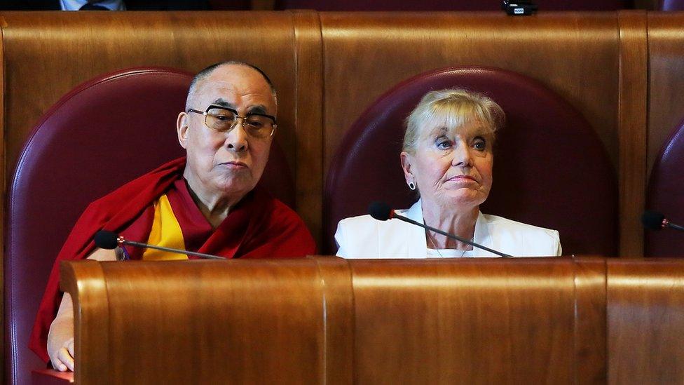 Betty Williams and the Dalai Lama