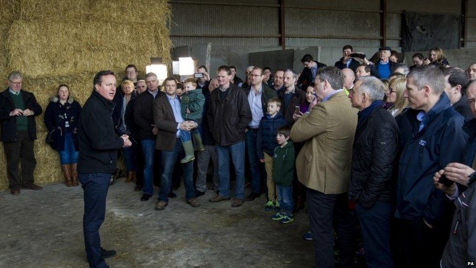 David Cameron speaking in Northern Ireland on Saturday