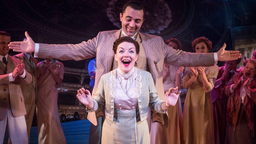 Darius Campbell (Nick Arnstein) with Sheridan Smith (Fanny Brice)