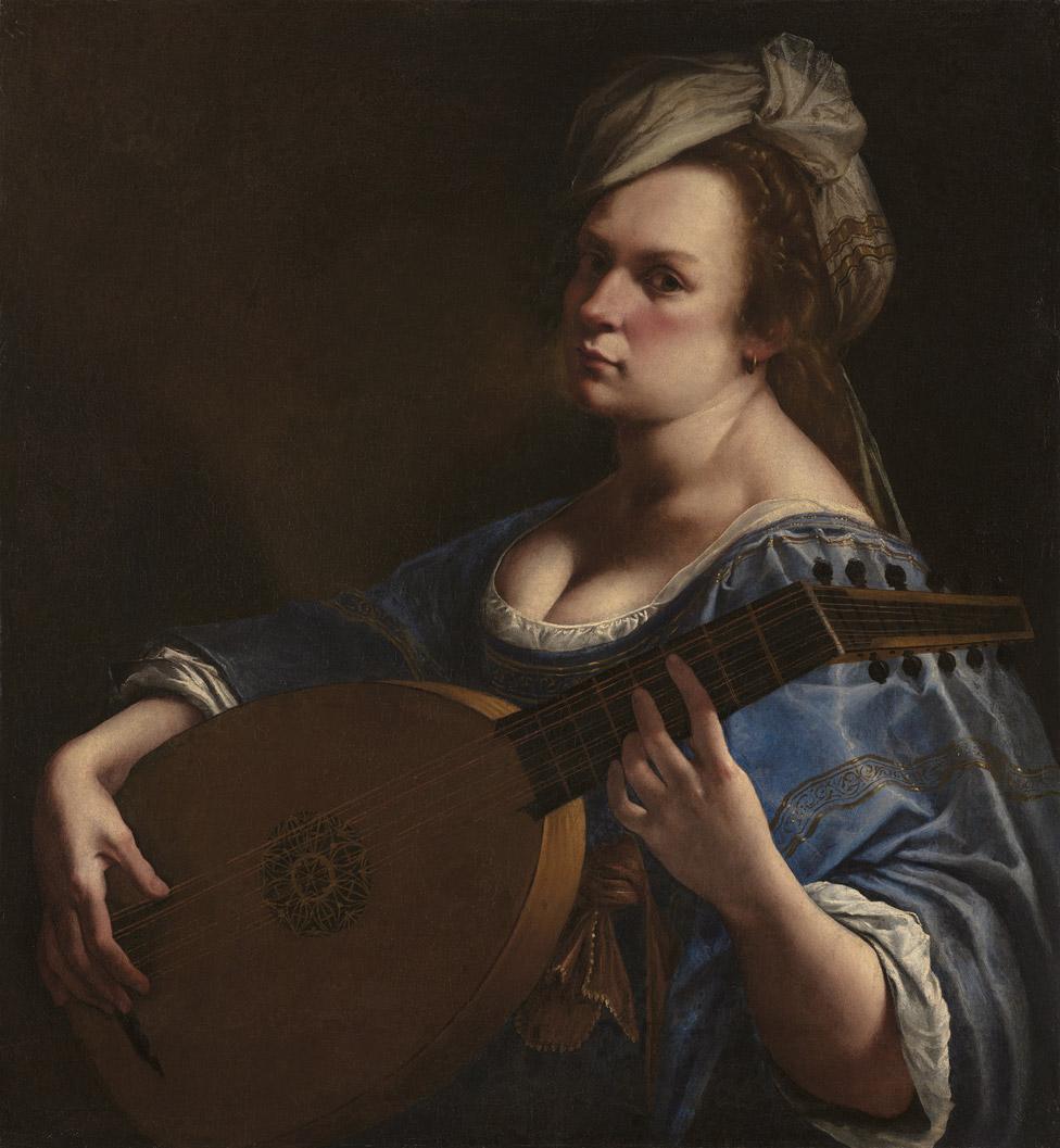 Artemisia Gentileschi, Self Portrait as a Lute Player, about 1615-18