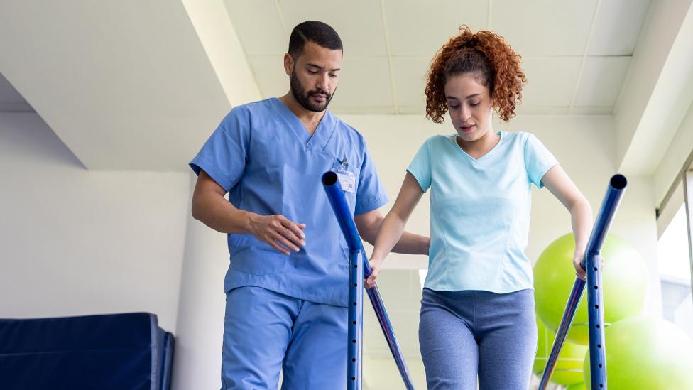 Stock picture of physiotherapist