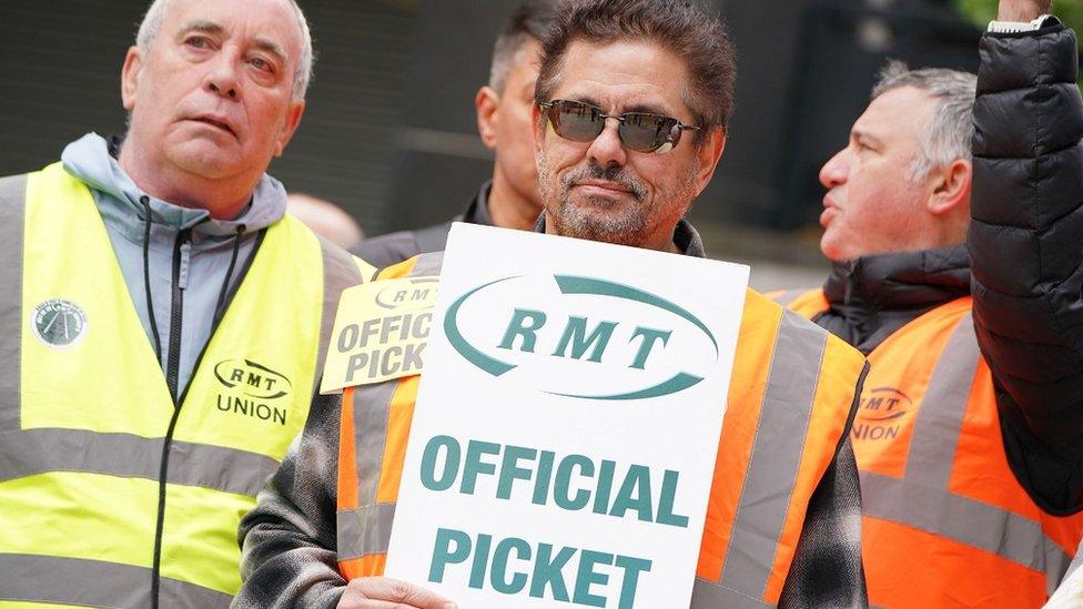 RMT picket line