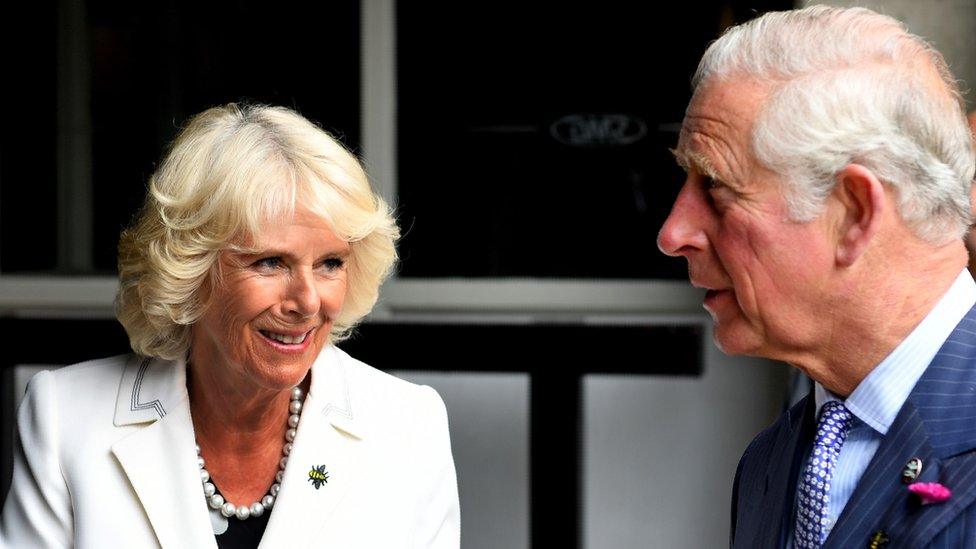 The Prince of Wales and the Duchess of Cornwall tour the Manchester Arena as part of a visit to Manchester.