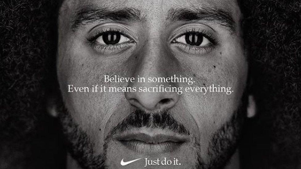 Colin Kapernick advert for Nike