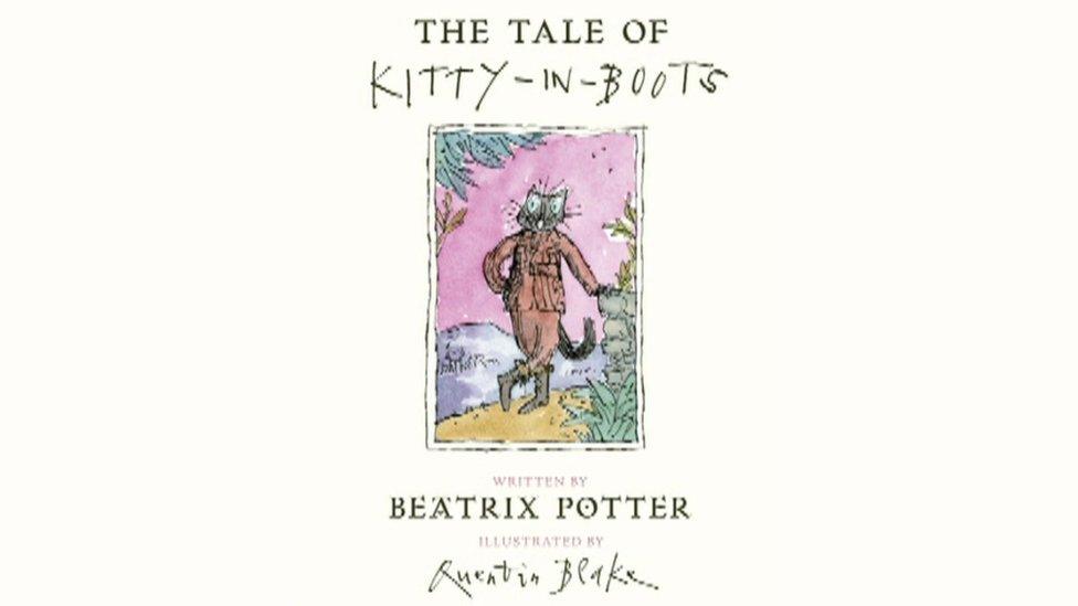 Quentin Blake illustrations for Kitty In Boots