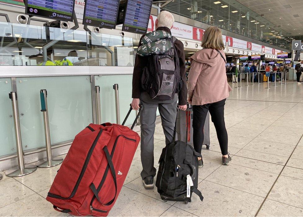 Passengers at Dublin Airport