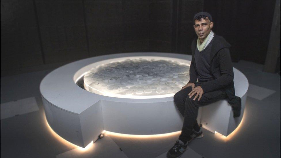 Artist and sculptor Wayne Binitie will display his artworks in the Polar Zero exhibition at the Glasgow Science Centre