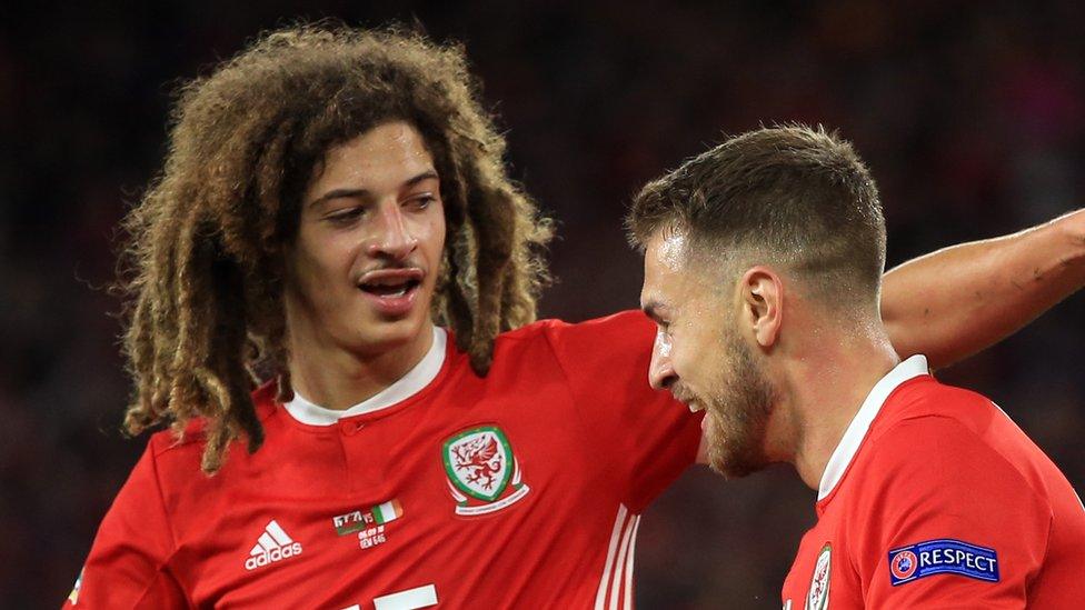 Ethan Ampadu ac Aaron Ramsey