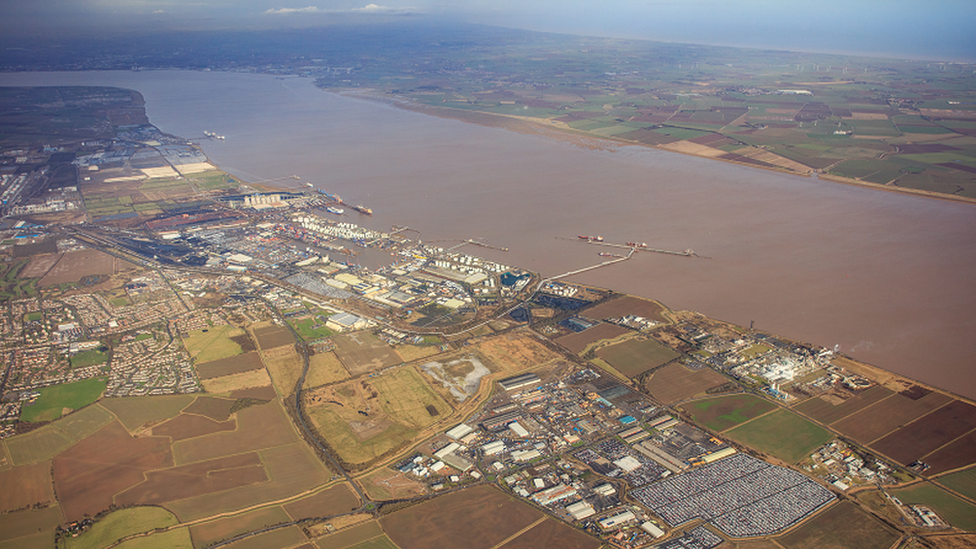 Aerial view of the Humber