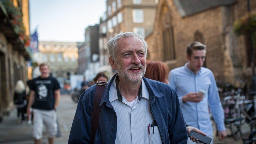 Jeremy Corbyn in Cambridge