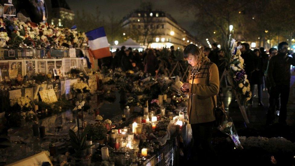 Tributes at Paris' Place de la Republique