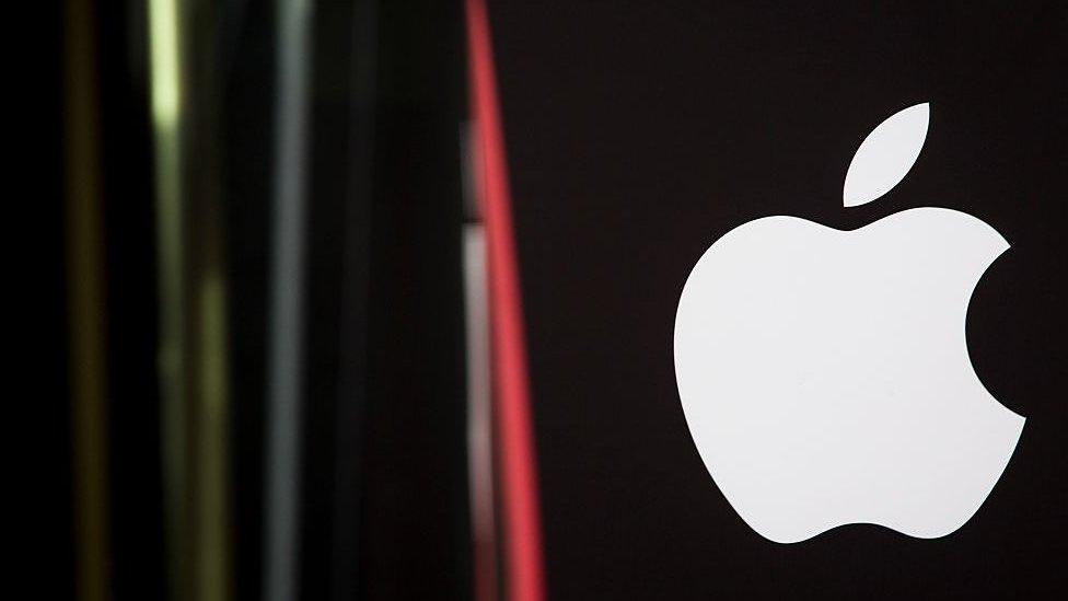 The Apple logo is displayed outside company's Regent Street store