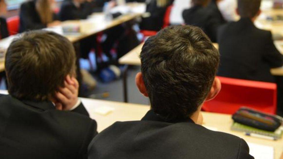 Pupils in classroom