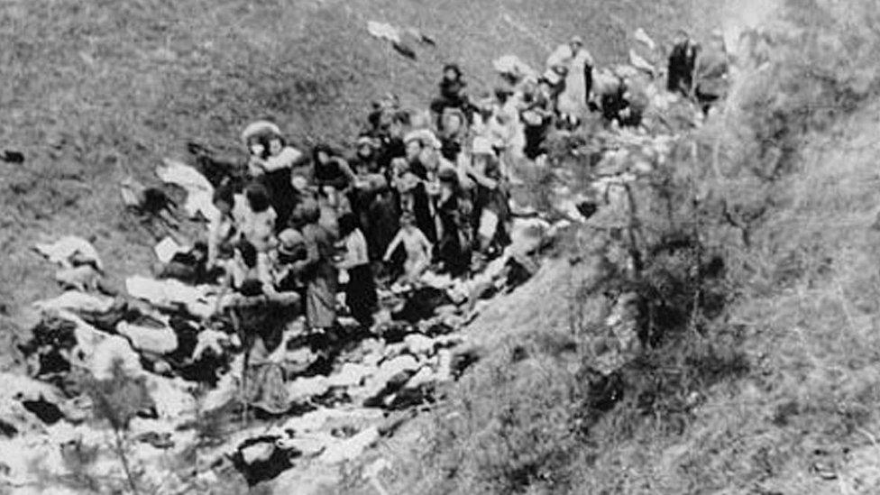 Victims in Babyn Yar ravine