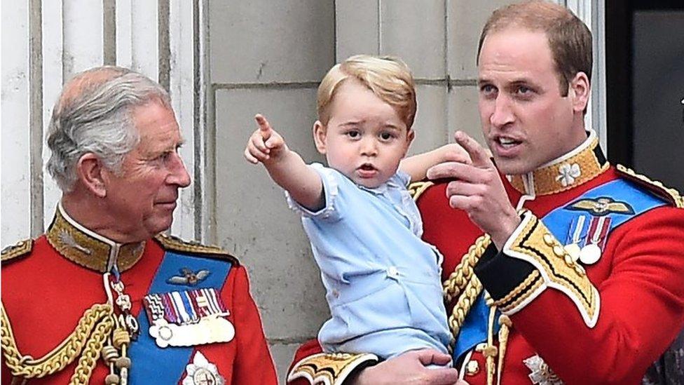 Prince Charles, Prince George and Prince William