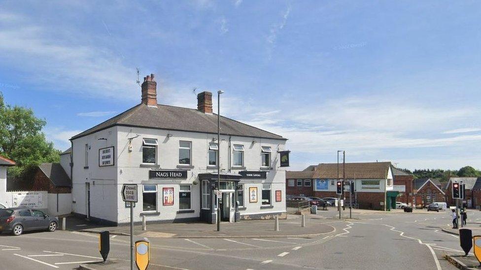 Nags Head pub in Clowne