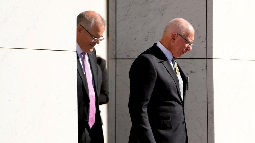 Scott Morrison and David Hurley