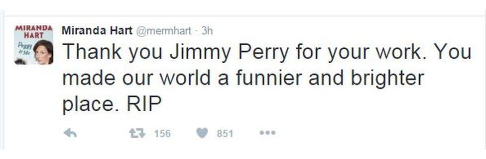 Miranda Hart tweet