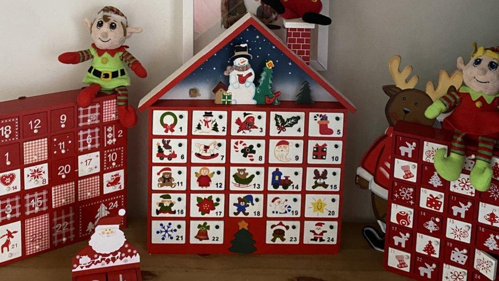 wooden Advent calendars