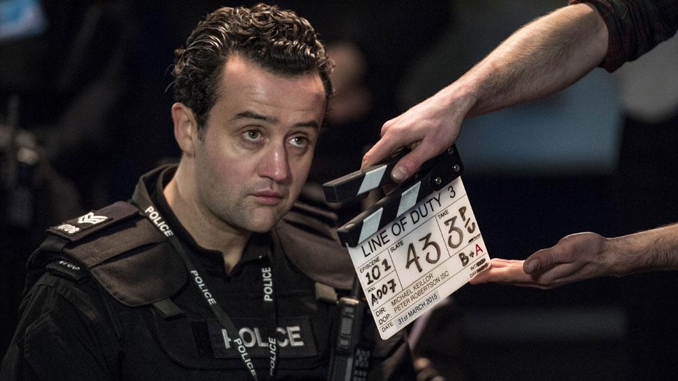 Daniel Mays filming Line of Duty