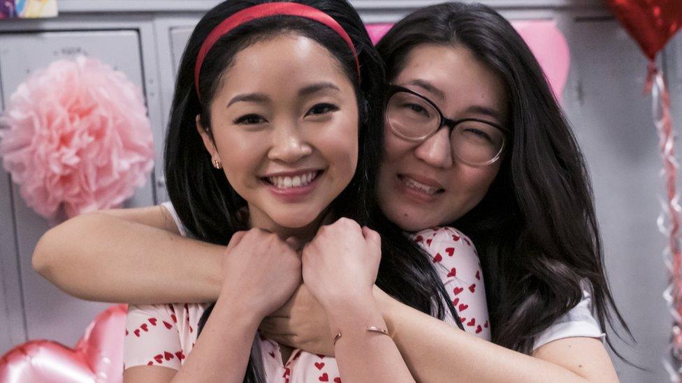 Lara Condor with Jenny Han