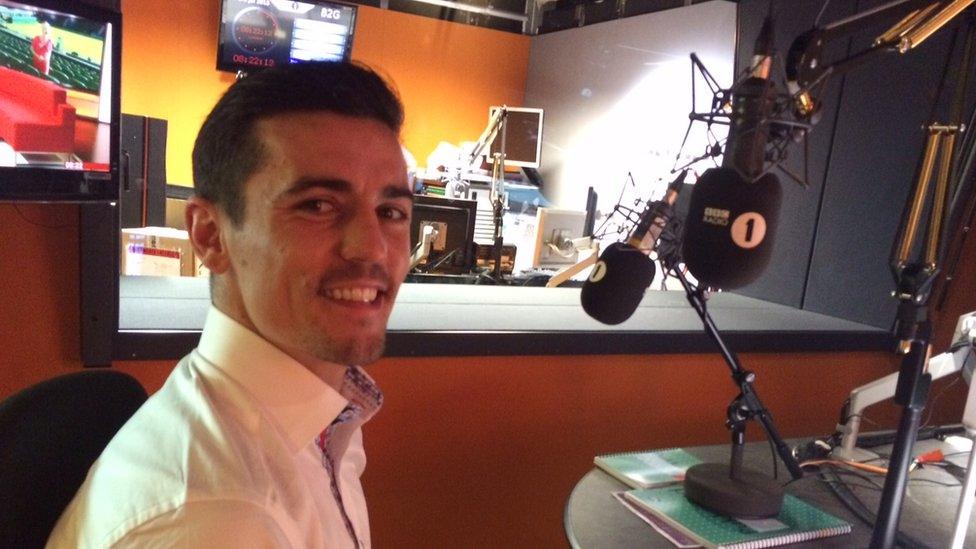 Anthony Crolla at BBC Radio 1